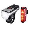 SIGMA SPORT – LED Fahrradlicht Set Aura 80 und BLAZE | StVZO zugelassenes, akkubetriebenes Vorderlicht und Rücklicht mit Bremsfunktion