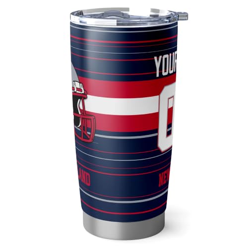 Image of New England Tumbler 20oz Travel Mug Gifts Custom Name Number