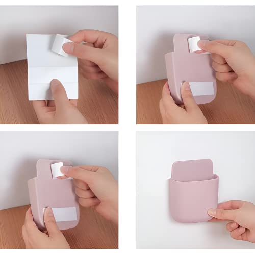 Oblivion 4 Piece Wall Mounted Storage Case with Mobile Phone Charging Port Plug Holder | Plastic Tv Ac Remote Holder (Multicolor) 7 41WYLo+TcUL