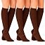 6 Pairs Brown