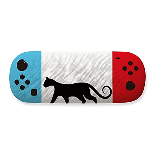 Boîte pour lunettes de jeu chat noir pour bureau de gamer