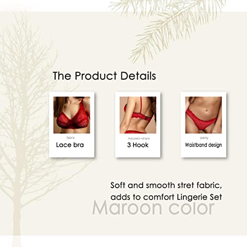 Image of Bra Panty Set for Women and Girls Lingerie Set with Full Coverage Non-Padded Bra and Panty Set