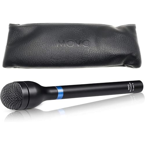 Movo HM-M2 Dynamic Omnidirectional Handheld Interview Microphone with 3-Pin XLR Connector