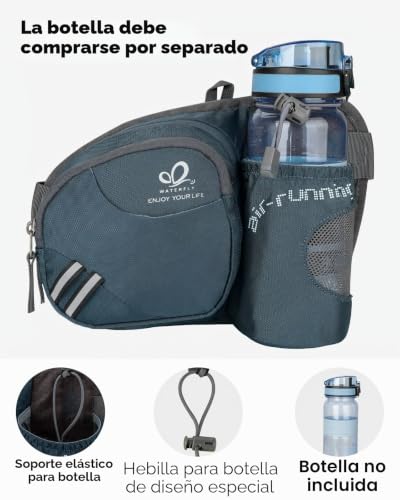 Riñonera running Waterfly que evita rebotes y lleva tu botella de agua 3