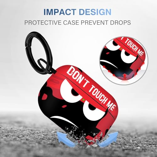 Image of Compatible with Airpods Pro 2nd Generation Case with Lanyard Carrot Head Pattern Design Airpods Pro 2nd Generation Soft Case Portable & Shockproof for Women Men (C-Red)
