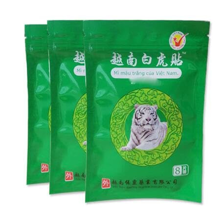 8 pezzi HELLO YOUNG White Tiger Balm Erbe cinesi Intonaci medici per la parte posteriore del collo, intonaci per il collo, ginocchiere per unguenti