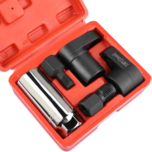 5PCS O2 Oxygen Sensor Socket Set, 1/2 & 3/8 in Drive, 7/8…
