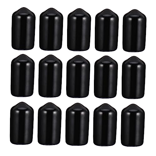 NAMOARLY Protective Cap Covers 200pcs Round Flexible PVC End Caps for Wire Bolt Threaded End Protectors Safety