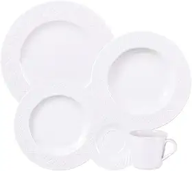 Aparelho de Jantar Tramontina Ingrid em Porcelana Decorada 30 Peças