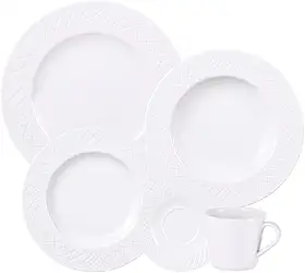 Aparelho de Jantar Tramontina Ingrid em Porcelana Decorada 30 Peças