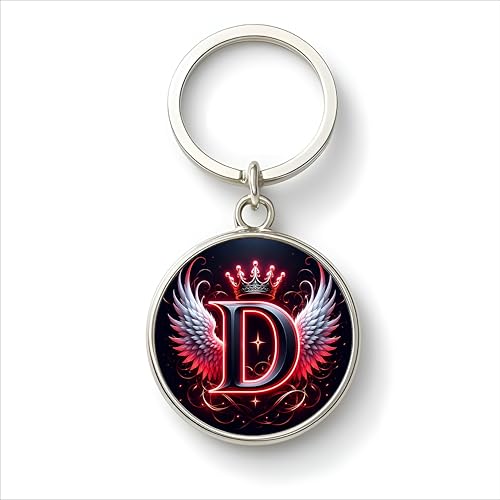 Image of magical gifts MG | Premium Alphabet & Initial Metal Keychain for Bags & Keys | Double-Sided | Personalized Initial Charm Keyring | Heavy-Duty Metal | Perfect for Gifting & Daily Use