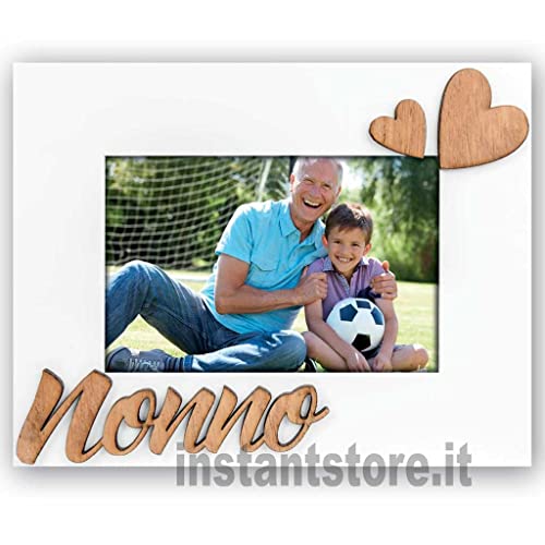 Zep MN464HI Cornice Nonno In Legno, Bianco