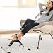 Folding Mini Pedal Exercise Bike Portable Home Workout Office Exerciser Bike Gym Equipment Fitness Leg Foot Arm Under Desk Sitting Down Stepper Training Adjustable Resistance for Women and Men