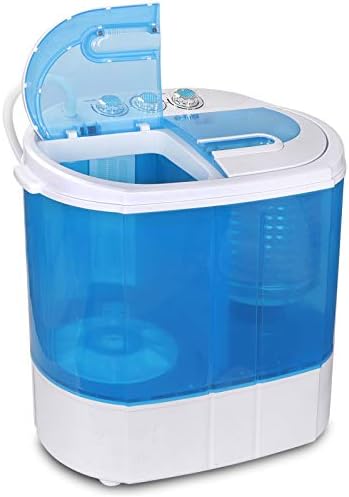 ZENY Portable Clothes Washing Machine Mini Twin Tub Small Laundry Washer Aparment Spin Dryer 9.9lbs Capacity Lightweight for Dormitory, RV