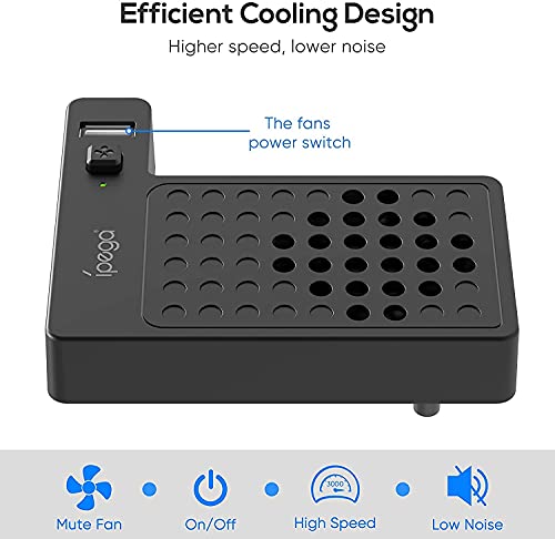 Ventilador de resfriamento para Xbox Series X, com porta de hub USB, ventoinha de resfriamento exter