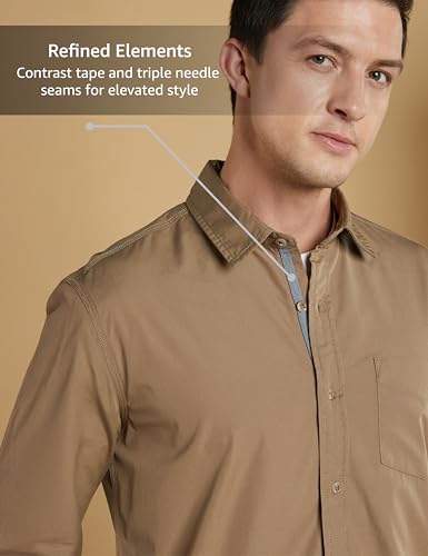 Image of Symbol Premium Men's Casual Cotton Poplin Shirt (Regular Fit)