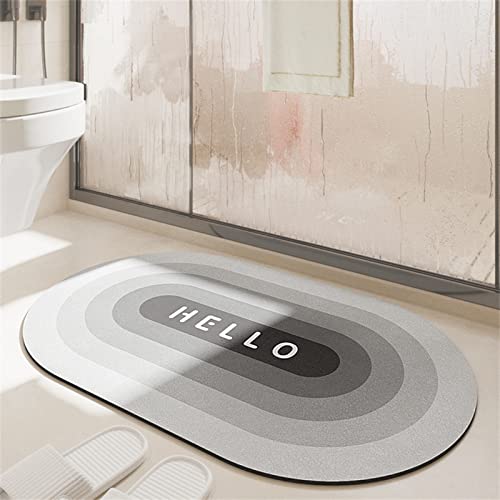 Heeboode Alfombra BañO, Alfombra BañEra Antideslizante, Alfombra de BañO, 70x120cm Alfombra Grande, Alfombra Ducha Antideslizante, Alfombras, Alfombrilla BañO, Alfombras BañO, Bath Mat, Oval
