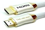 LINK CABLE STORE - ORION Ultimate - 5 M - Câble HDMI 1.4 - 2.0 - 2.0 a/b - Blanc - Professionnel - 3D - Ultra HD 4K 2160p - Full HD 1080p - HDR - ARC - CEC - Ethernet