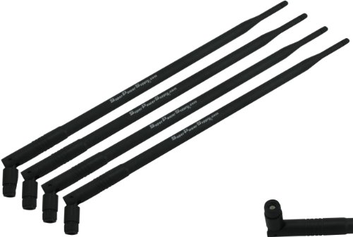 Super Power SupplyÂ 4 x 9dBi 2.4GHz 5GHz Dual Band WiFi RP-SMA Antenna