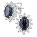 Produktbild Naava Damen-Ohrstecker 375 Weißgold Saphir und Diamant 1,20 karat rund