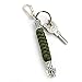 Viking Mens Paracord Lanyard Keychains-Handmade Keyring with Viking Rune Beads Norse Thor's Hammer Beads Braided 550 Paracord Keychain Black Viking Jewelry Gift for Men and Women (Armygreen-F)