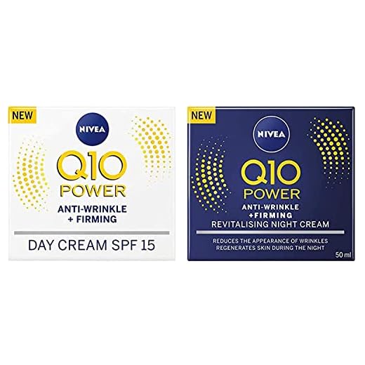 Nivea Q10 SPF 15 Anti-Wrinkle Face Day Cream Plus Face Night Cream, 50 ml