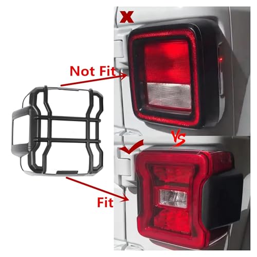 Protector luz trasera lámpara trasera coche para Jeep Wrangler JL 2018 7