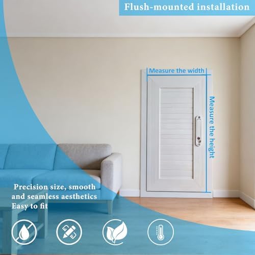 Metal Access Door for Plumbing, 12x16/22x32/32x40in, Pull Open Cabinet Panel for Kitchen, Storage, Laundry Chute, Ceiling Access (22x20in/56x51cm)