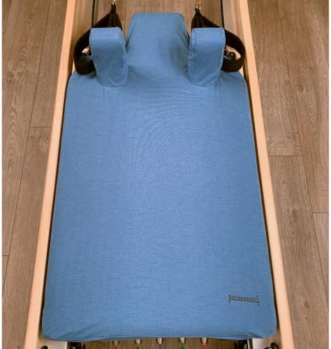 ReformerFit Pilates Towel/Cover with Total Coverage for Most Reformer Types - The Universal - Fitted End (True Blue Denim)