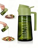 Acual Aceitera Spray Pulverizador 470ml, Dispensador de Aceite 2 en 1,...