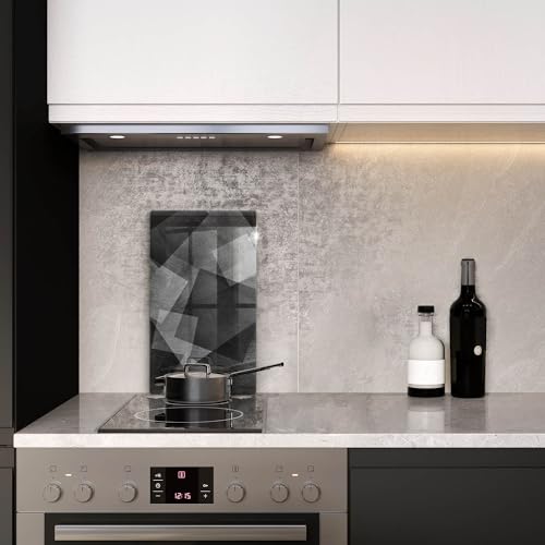 Planche à découper induction Wallfluent 30x52 cm en verre - 4