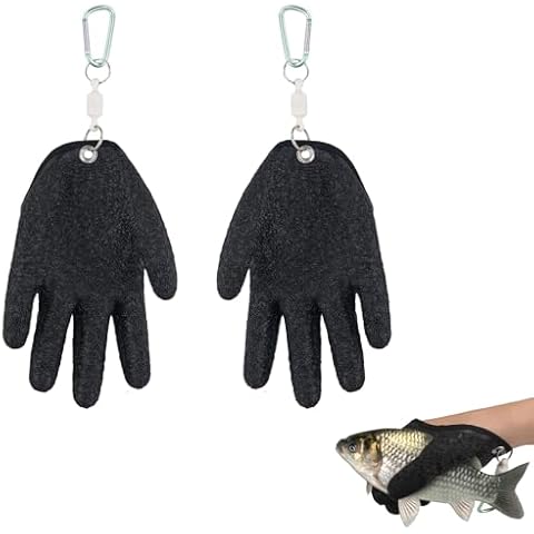 NQEUEPN Fishing Gloves with Magnet Release Cover