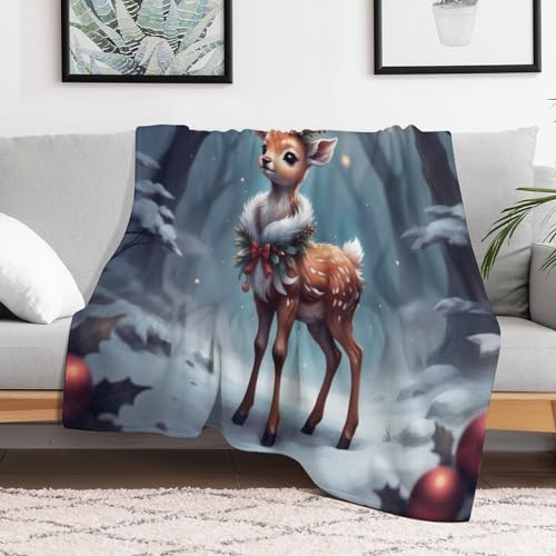 Couverture élan pour éliminer les frissons sur le lit ou le sofa