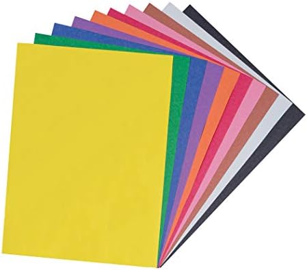 Prang (Formerly SunWorks) Construction Paper, 10 Assorted Colors, 9" x 12", 50 Sheets