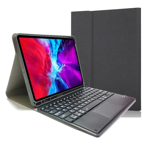 Teclado táctil YSJX en funda protectora de tela para iPad Mini 2021 y 2024 universal