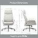 Realspace® Modern Comfort Pizana Bouclé Fabric High-Back Executive Office Chair, Light Sand/Brushed Nickel, BIFMA Compliant
