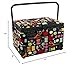 Dritz Large Sewing Basket, Black Sewing Notions