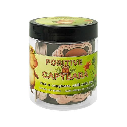 60 Sheets Animal Greeting Card Inspirational Encouragement Cards in Jar for Adult Kid Coworkers Birthday Gifts Office Gift