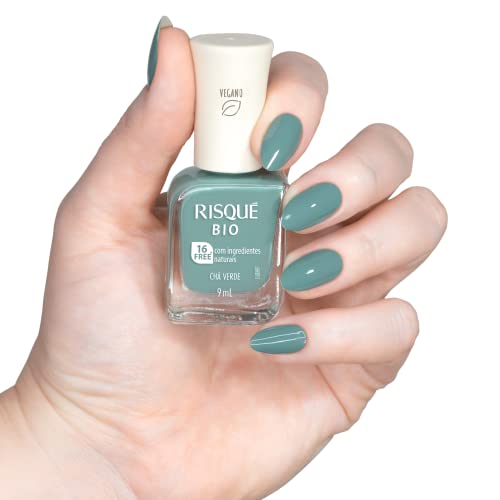 Risqué Esmalte Bio Verde Cremoso Chá Verde 9Ml