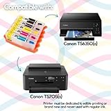 EPS XL Refillable Edible Ink Cartridges for Canon TS705a Edible Printer (PGI581/CLI580) - Empty/Without Edible Ink - for refilling/multiple-use. - Image 2