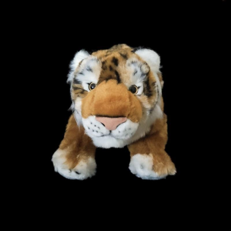 Realistisches Tigerjunges-Plüschtier, weiches sibirisches Tiger-Kuscheltier, Wildtier-Dekorationsfigur