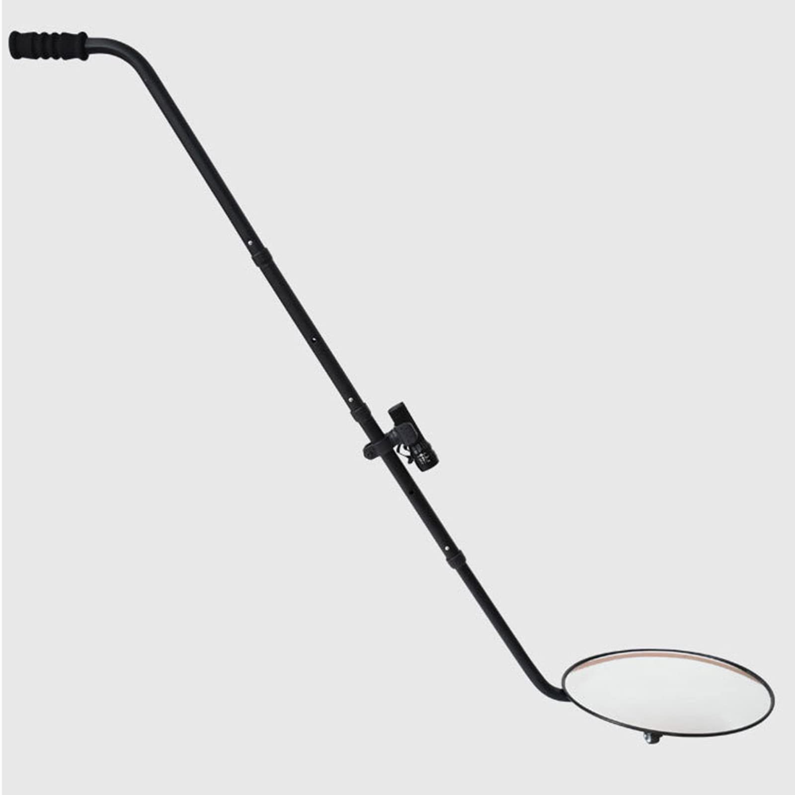 Espejo de Seguridad de inspección Debajo del vehículo, Espejo de detección portátil Debajo del vehículo Espejo de 30cm de diámetro con Ruedas Luces led, Conveniente para los vehículos del Aeropuerto,