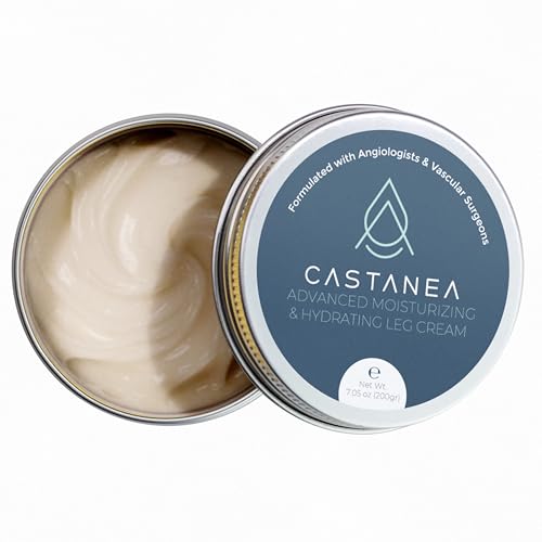 CASTANEA Advanced Moisturizing and Hydrating Leg Cream with Horse Chestnut & Arnica for Tired Legs Cooling Relief Fast-Absorbing Formula 7.05 oz