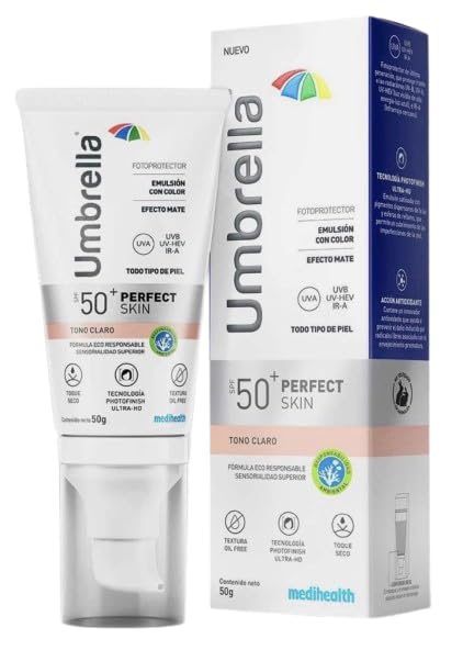 Umbrella Sunscreen 50+ Perfect Skin Light Shade 50 G Medihealth