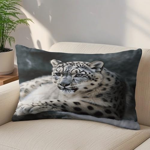 Funda de almohada rectangular de felpa de lujo resistente a la decoloración de 12x20 6