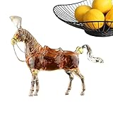 Dgayaeic Whiskey Flaschen - Durchsichtiger Behälter Für Whisky In Form Eines Pferdes - Transparente Bierflasche,Für Cocktail-Bar, Aufbewahrung, Hauspartys, Dekoration, Küche Und Esszimmer