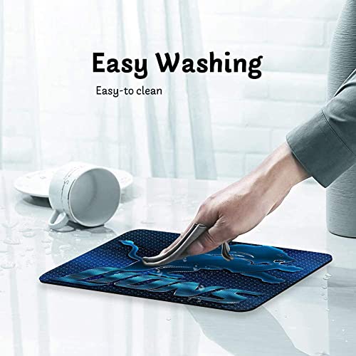 Mialtry DE01-19 Gaming Mouse Pad, Sport Football Mousepad With Non-Slip Rubber Base For Laptop Computer Desktop Game Mat,Fans Gift Dark Blue Design thumb #3