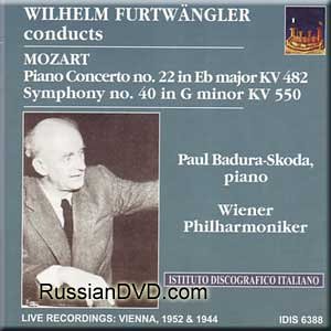 Mozart - Piano Concerto No. 22 in Eb major KV 482/Symphony No. 40 in G minor KV 550 - Wilhelm Furtwangler