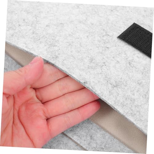 Funda para portátil de fieltro gris claro miniatura 5