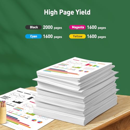 KINGJET 963XL Ink Cartridges Multipack Remanufactured for HP 963 963XL Ink Cartridges for HP Officejet Pro 9010 9012 9013 9014 9015 9016 9018 9019 9020 9022 9025 (Black Cyan Magenta Yellow) - Image 4